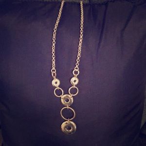 Silver costume jewelry necklace